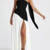 Strapless Bridesmaid Dress with Scarf Chiffon Long Prom Dresses Evening Dress