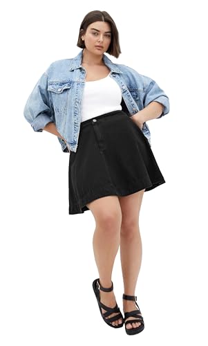 Women's Plus Size Skirt - Flare Denim
