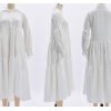 Women's Long Sleeve Maxi Shirt Dress Elegant Button Down Loose Swing Party Dress