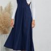 Women's Casual Denim Overall Dress Sleeveless Flowy Baggy Long Jean Jumper Dresses