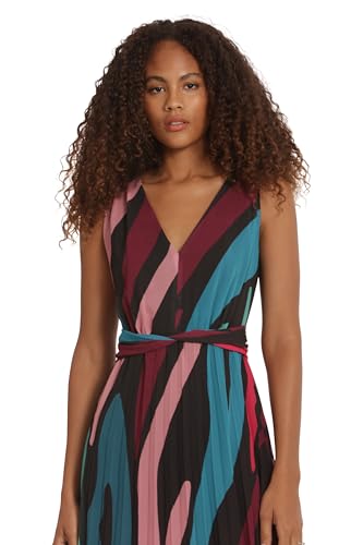 Women's Sleeveless Pleated Skirt Maxi Dress