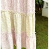 Women's Plaid Print Tiered Layer A Line Ruffle Hem Loose Fit Casual Long Maxi Skirts