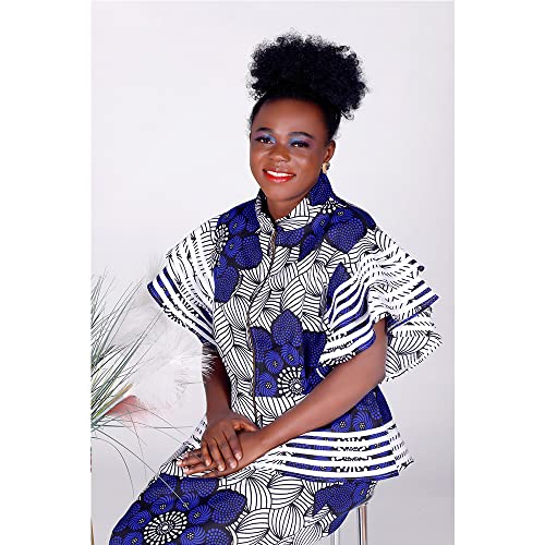 Women African Dresses Clothing Dashiki Bazin Riche Dress Women Skirt Set Print Ankara Zipper Top
