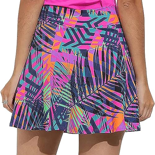 Ultimate Women's Active Performance Dri Fit Skirt - A-line Tennis and Golf Skort w/Shorts & Pockets for Sports